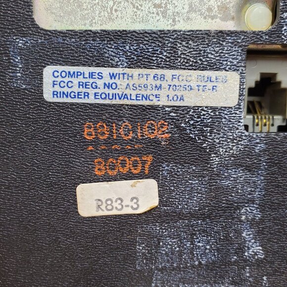 VTG Western Electric DECO-TEL Rotary Telephone Hollywood Regency Model 236478 - Picture 4 of 16